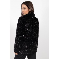 Μαύρο σακάκι με παγιέτες