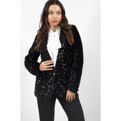 Μαύρο σακάκι με παγιέτες