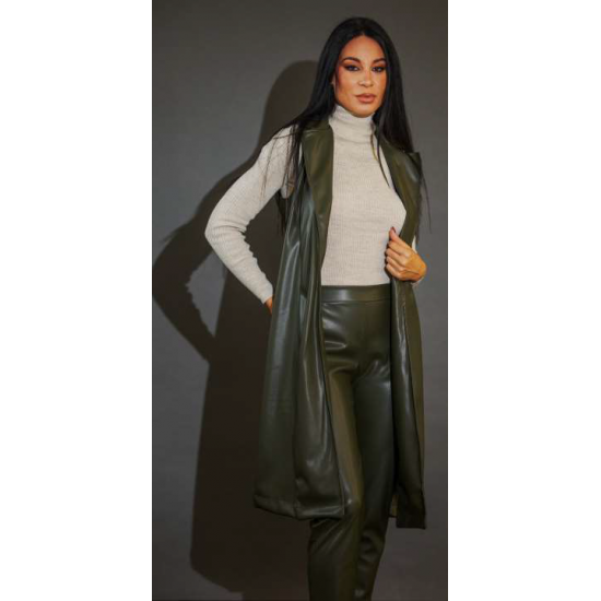 Δερματίνη γιλέκο με ανοίγματα