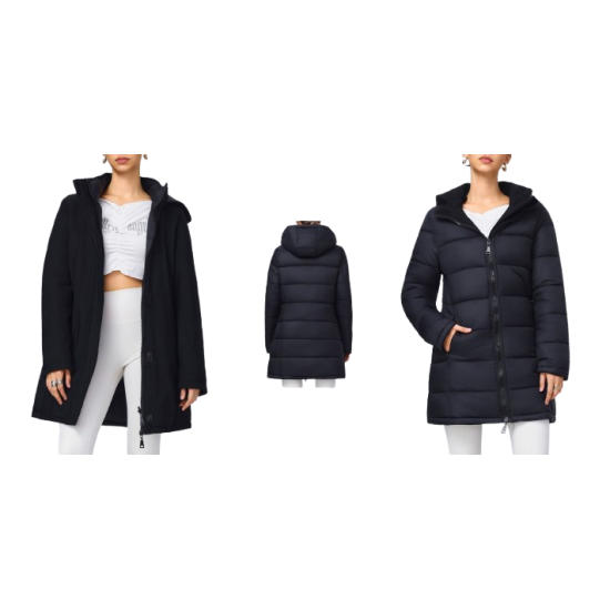 Μαύρο double face μπουφάν