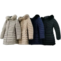 Μπλε φουσκωτό μπουφάν