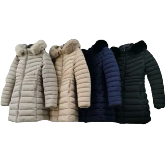 Μπλε φουσκωτό μπουφάν