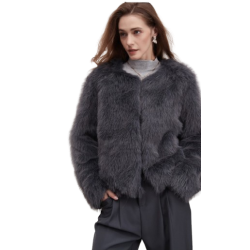 Κοντή γκρι γούνα