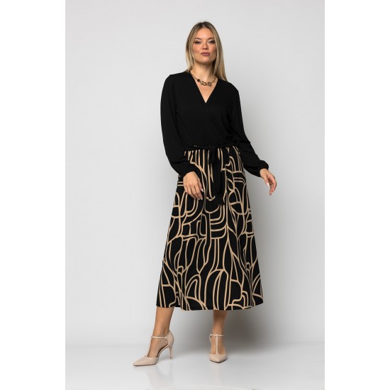 Μίντι κρουαζέ φόρεμα