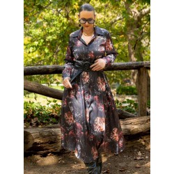 Εμπριμέ σατέν μάξι σεμιζιέ