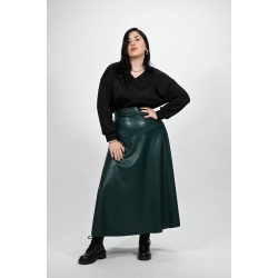 Μάξι δερματίνη φούστα