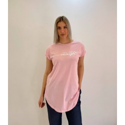 Ροζ μπλούζα με τύπωμα