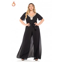 Μαύρη ολόσωμη φόρμα Sugar