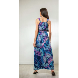 Μάξι εμπριμέ φόρεμα