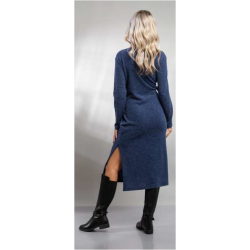 Κρουαζέ μίντι φόρεμα με άνοιγμα