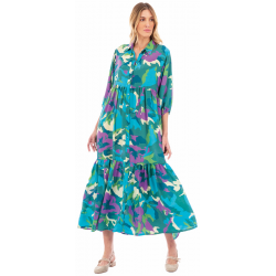 Εμπριμέ μάξι φόρεμα Platinum