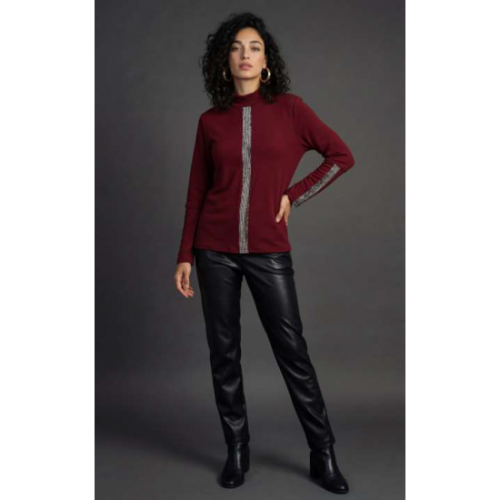 Μπλούζα με λεπτομέρειες λούρεξ