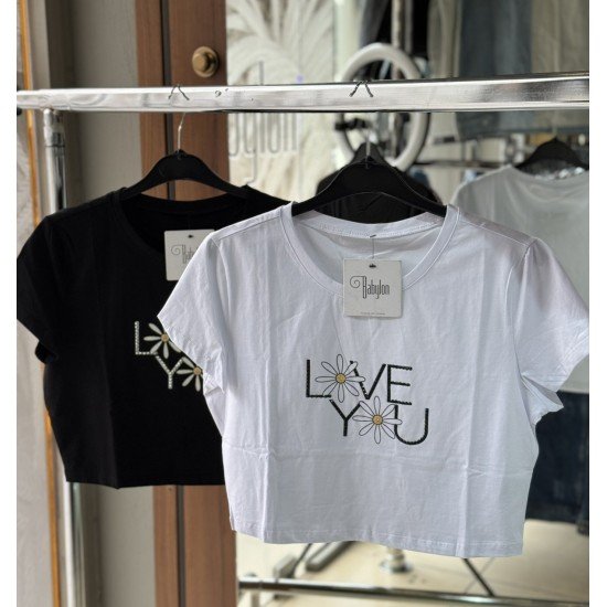 Κοντό t-shirt με τύπωμα