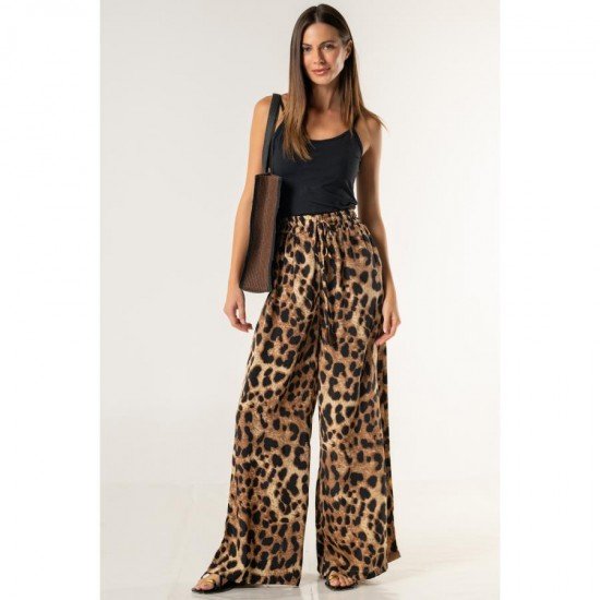 Animal print παντελόνα Amelie
