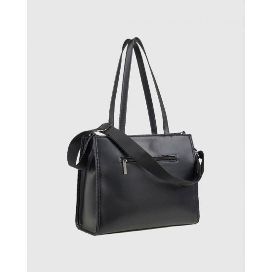 Μαύρη τσάντα ώμου Verde