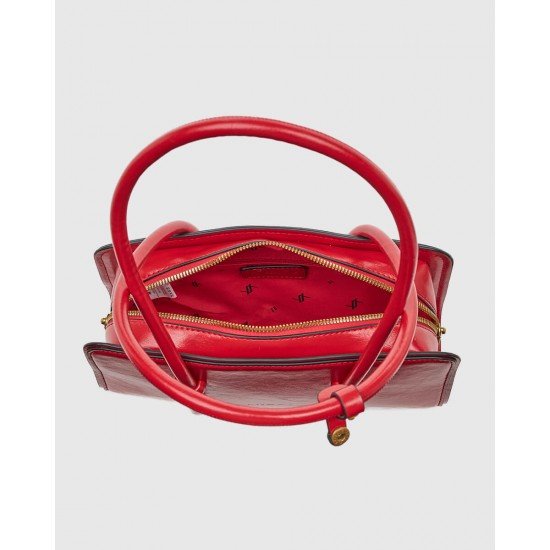 Μικρή κόκκινη τσάντα ώμου Verde
