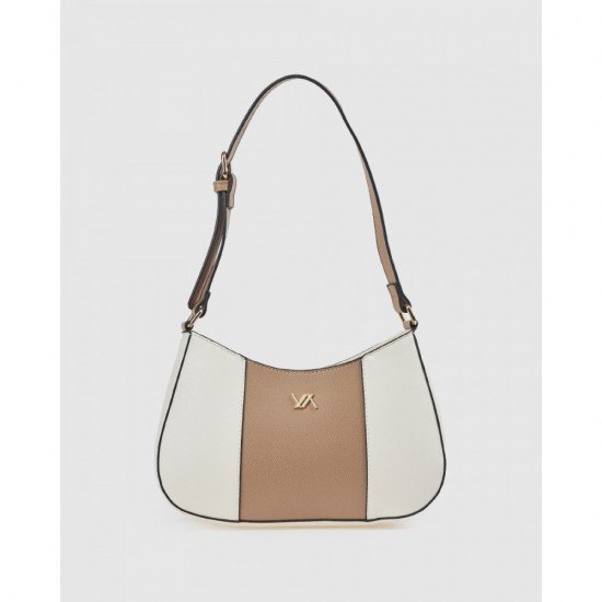 Verde Γυναικεία Τσάντα Ώμου 16-0008480 Εκρού