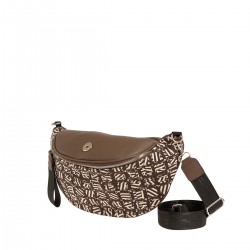 Δίχρωμη τσάντα μπανάνα Modissimo