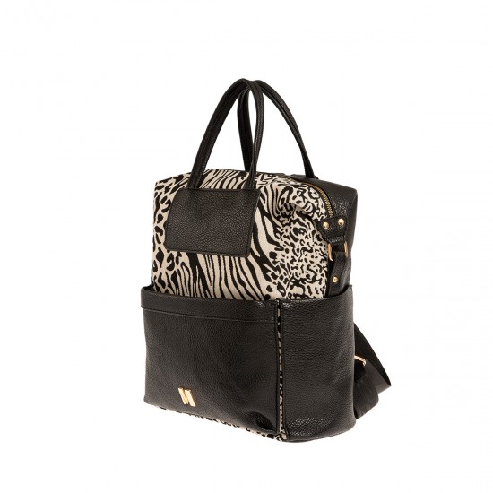 Τσάντα πλάτης Modissimo με animal print