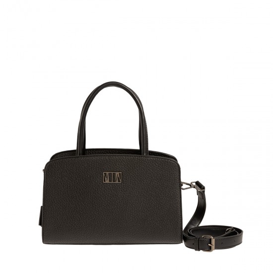 Μαύρη μεσαία τσάντα ώμου Modissimo