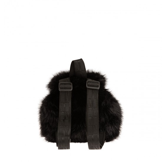 Γούνινη τσάντα πλάτης Modissimo