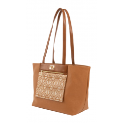 Τσάντα ώμου Modissimo με ψάθινη θήκη