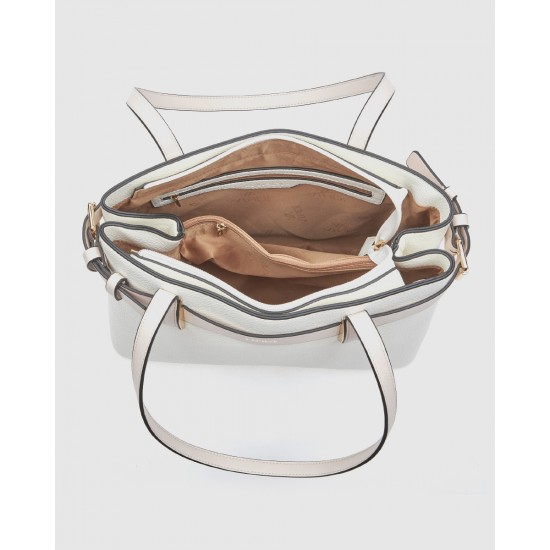 Verde Γυναικεία Τσάντα Ώμου 16-0008514 Εκρού