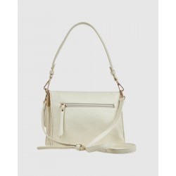 Verde Γυναικεία Τσάντα Χιαστί 16-0008347 Εκρού