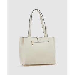 Verde Γυναικεία Τσάντα Ώμου 16-0008495 Εκρού