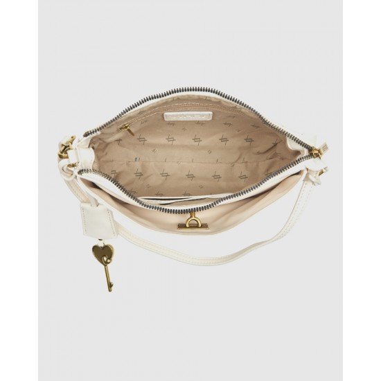 Verde Γυναικεία Τσάντα Ώμου 16-0008479 Εκρού