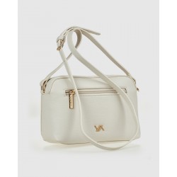 Verde Γυναικεία Τσάντα Χιαστί 16-0008359 Εκρού