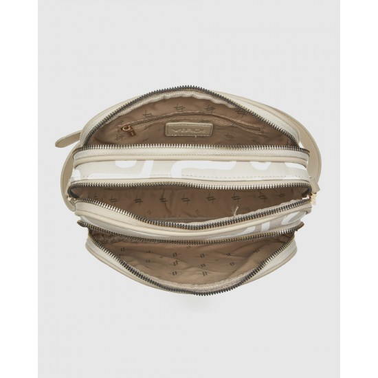 Verde Γυναικεία Τσάντα Χιαστί 16-0008393 Μπεζ