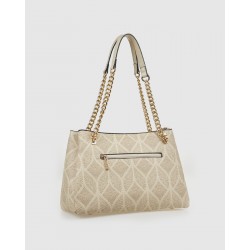 Verde Γυναικεία Τσάντα Ώμου 16-0008407 Εκρού