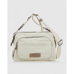 Verde Γυναικεία Τσάντα Χιαστί 16-0008348 Εκρού