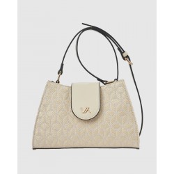 Verde Γυναικεία Τσάντα Χιαστί 16-0008460 Εκρού