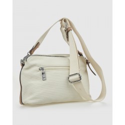 Verde Γυναικεία Τσάντα Χιαστί 16-0008348 Εκρού