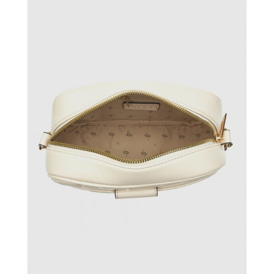 Verde Γυναικεία Τσάντα Χιαστί 16-0008362 Εκρού