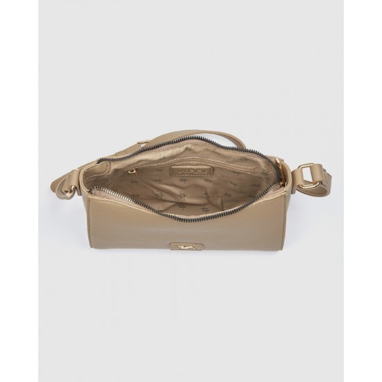 Verde Γυναικεία Τσάντα Χιαστί 16-0008455 Μπεζ