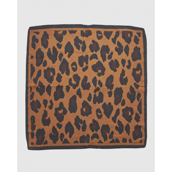 Verde Γυναικεία Εσάρπα 03-0002561 Animal Print Κάμελ