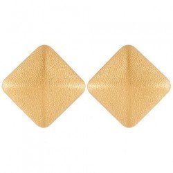 Ρόμβος δερματίνη σκουλαρίκια κλιπ 4Queens