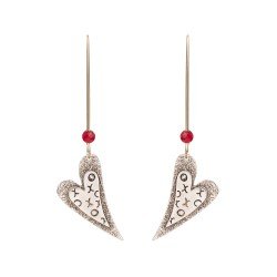 Σκουλαρίκια Cameo με καρδιές