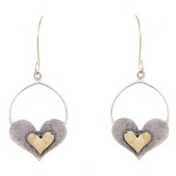 Σκουλαρίκια Cameo με καρδιές